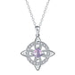 Elegant Celtic Knot Witch Knot Pendant Necklace